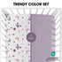 2pk Little Grape Land Crib Sheets for Boys and Girls, Baby Crib Fitted Sheet for Standard Size Crib and Toddler
