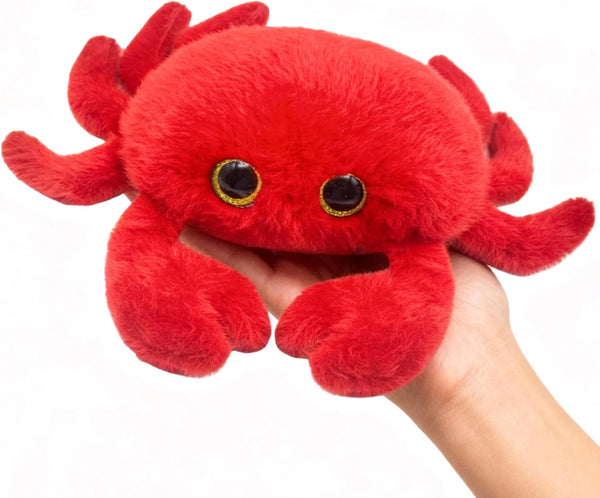 Crab Stuffed Animal Cute 10 Inches Crab Plush Toy Super Soft Ocean