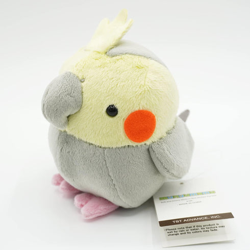 Soft and Downy Medium Bird Stuffed Toy Doll (Cockatiel Grey/M size)