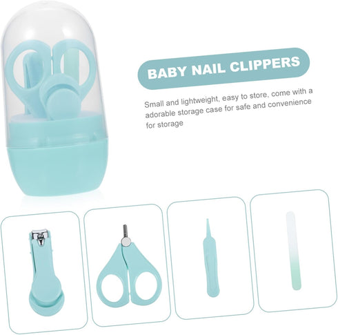 CHICAMPERA 1set Trimmer Nail Clippers Safe Nail Kit Adorable Storage Case for Newborn Grooming for Moms