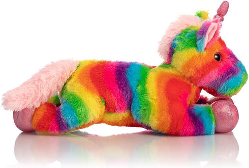 16 Inch HollyHOME Plush Unicorn Stuffed Animals Rainbow Unicorn Toy Holiday Birthday Gift for Girls