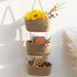 3-Tier TeoKJ Over the Door Hanging Basket, Woven Cotton Wall-Mounted Storage Organizer Bag Decorative Hanging Nursery