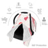 Zhbvncp Flamingo Sign Baby Car Seat Cover & Breastfeeding Nursing Cover - Breathable Stretch Fabric Multi-Use Nursing
