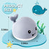 2024 Upgraded Baby Bath Toys, Rechargeable Light Up Whale Sprinkler Spray Fountain for Kids 1-3, Bathtub Toys for