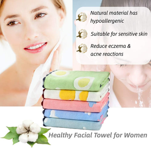 Haijinxi Baby Face Cloth - Premium Cotton Muslin Washcloths for Delicate Skin, Funny Wipes for Boys or Girls