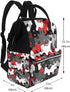 TZTTZT Backpack, Mommy Red Gray Camo Print Diaper Bag Toddler Baby Girl Boy Diaper Bag for Mom Dad, Bags Travel Baby