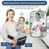 Baby Carrier with Hip Seat, Ergonomic Front Carrier for Newborns & Toddlers, Adjustable Waistband with Strong Support