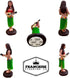 Hawaiian Hula Girl Dashboard Doll with Ukulele, 6" Bobbleheads Car Collection Figurines for Home Decor, Valentines Gift