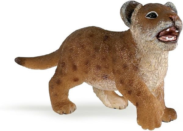 Papo Hand-Painted Figurine - Wild Animal Kingdom Lion Cub 50022 - Collectible for Children from 3 Years Old