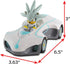 NKOK Team Sonic Pull Back Racer - Silver Sonic, No Batteries Required, Pull Back and Watch Him Race