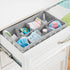 Drawer/Closet Set 5 mDesign Soft Fabric Dresser Divided Storage Organizer Bins for Nursery - Holds Blankets, Bibs