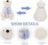 ROPELOK 15.7 Inch Polar Bear Stuffed Animal Plush, Lifelike Super Soft Cute Polar Bear with Scarf, Kawaii Cute Plush