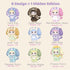 Nommi V5 1PC (1 9 Puppy Diary Series Plush Blind Box of Possible Styles) Cute Figures Collectible Toys Birthday Gifts