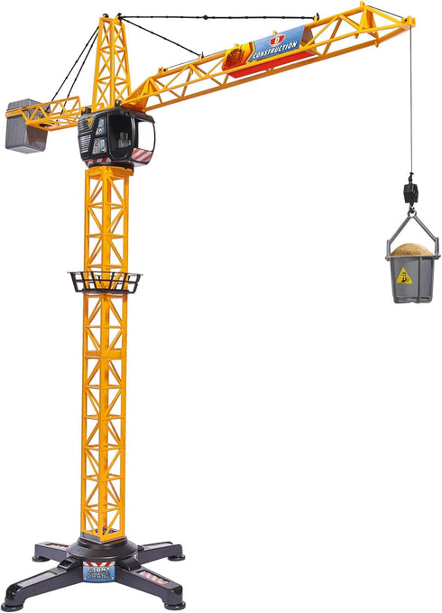 Dickie Toys 40" Giant Crane Playset in Yellow for Kids