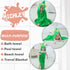 MICHLEY Unisex Baby Animal Hooded Bath Towel, Soft Cotton Beach Swimming Bathrobe for 0-6T, Green