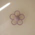 Mushie Soft Lilac Silicone Baby Daisy Rattle & Teether Toy