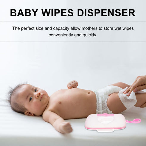 Healifty Portable Dispenser Baby Wipe Holder Portable Case Reusable Refillable for Outdoor Travel Wipe Carrying Pouch