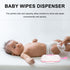 Healifty Portable Dispenser Baby Wipe Holder Portable Case Reusable Refillable for Outdoor Travel Wipe Carrying Pouch