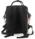 OUSIKA Backpack Daypacks Flower Birds Print Diaper Bag Multifunction Laptop Travel Large Nappy Bag, Black, One Size