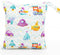 FANALALA Waterproof Wet Dry Bag, Reusable Diaper Pouch with Zipper, Machine Washable Travel