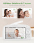 SANNCE 1080P Light,5.5" Reminder,1000ft Baby Monitor with Camera & Night Baby Monitor with Temperature and Sound Alarm