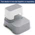 2 (2 Packs),Toddler Step Stool for Kids Stool for Bathroom Sink,Potty Training,Toilet Stool, Slip Resistant(Grey)