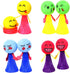 PROLOSO Colorful Jumping Popper Bouncy Toy Balls, 24 Pcs Spring Launchers