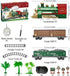 ManManLine Set Set 3 4 5 6 7 8+ Train Electric Train Toys for Kids, Christmas Train with Smokes, Light & Sound
