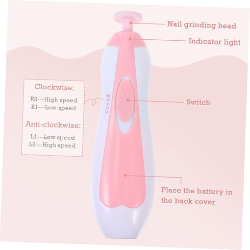 Kids Electric Nail Grinder - Safe Manicure Tool for Boys and Girls