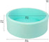 Light Blue Memory Foam Round Ball Pit for Toddlers (Balls Not Included)