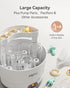 HEYVALUE Ease-Steam Bottle Sterilizer, Compact Baby Bottle Sterilizer, Fast One-Touch Operation (Esterilizador de