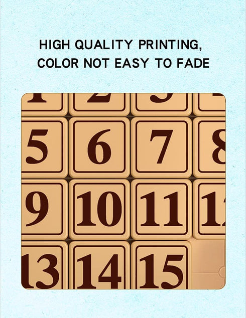 Cuberspeed Magnetized Klotski Puzzle, Slide Number Puzzle Brain Teasers Toy, 15 Klotski Puzzle