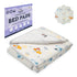 Snugglekid 5 39"x 29" Tuckable Side Bed Wetting Pads Toddlers, Reusable Washable Waterproof Baby Potty Training Pee