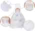 11.5 inch Doll Wedding Dress Handmade Gown White Bride Veil Evening Party Princess Outfit Clothes for Girl Doll (NO