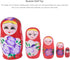 TOYANDONA Russian Nesting Dolls for Kids, Wood Matryoshka Doll Stacking Nested Set, Handmade Girl-Pattern Toys