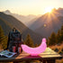 Mozff 1pc pink Banana Storage BPA-Free Outdoor Travel Case,Keep Fresh Keeper and Protector, Cute Carrier Box
