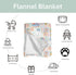 Summer 60x80 Colorful Beach Patchwork Baby Blankets for Girl Bright Seashells Girly Soft Flannel Nursery Bed Blanket