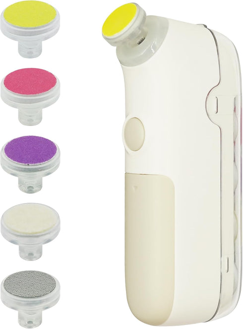 kimitimi 5-in-1 Trimmer 5 Baby Nail File, Baby Nail Electric Se t- Gentle, Quiet for Sleep Time Grinding for Toddlers