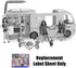 Replacement Labels for Barbie Doll Dream-Camper Playset, Replacement Camper Stickers Set A