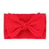 QandSweet Baby Nylon Headbands, 12-Pack Newborn Bows, Soft Head Wraps for Infant Toddler Girls