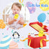 8 Lukax Baby Easter Egg Toys - Bunny Chick Baby Easter Basket Stuffer, Plastic Easter Egg Toys with Rattles, Toddler