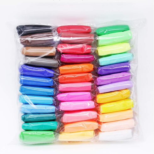 36 Colors Air Dry Clay - Ultra Light and Eco-Friendly Modeling Magical Clay with Tools for Children