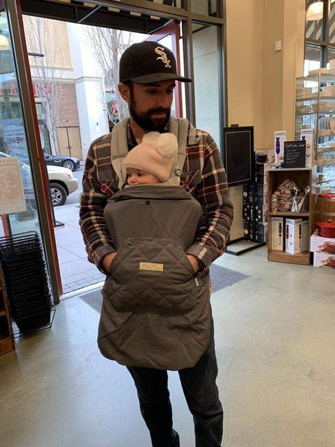 bebear Bebamour Baby Carrier Winter Cover Universal Hoodie All Season Carrier Cover for Baby Carrier (Dark Grey)