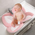 PandaEar Baby Bath Pad for Infant Newborn, Soft Flower Petals for Sink Bathtub Essentials (Pink)
