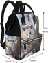HCBPWVQA Backpack Daypacks Backpack Mommy Opossum In Snow Diaper Bag with Changing Pad and Pacifier Holder