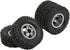 Hub Wheel Rims with Soft Rubber Tires, 4WD Aluminum Alloy Wheel Hub for WPL C14 C24 B14 B24 B16 B36 RC Car