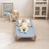 12 23" 51", Pcs Cot Sheet for Daycare, X Blue Daycare Cot Bedding with Corner Elastic Loops for Child Boys Girls,Soft