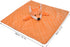 BORITAR Fox Baby Security Blanket, Soft Minky Dot Fabric Lovey with Cute Woodland Pattern Backing (Orange, 14 Inch)