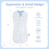 0-2 Pack 2) Baby Swaddle Months, Cotton Arm-In Zipper Sleep Sack, Wearable Blankets Wrap for Newborn Infant Girls