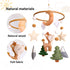 Woodland Baby Crib Mobile, Deer Baby Mobile for Crib Boys & Girls, Fawn Nursery Mobile, Forest Theme Baby Nursery